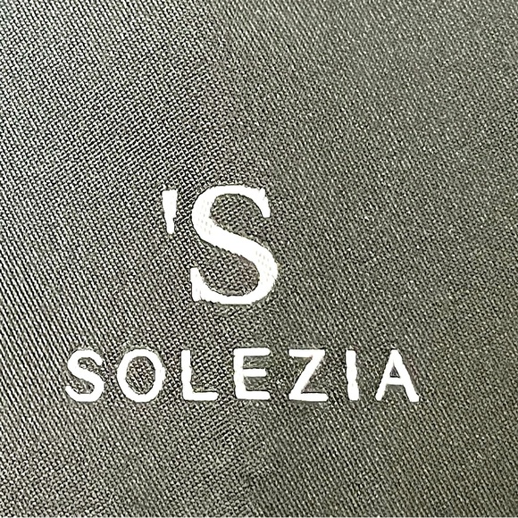 SOLEZIA Women’s Stretch Blazer Black Stretch Moto Inspired Long Fitted Zip Front - Picture 10 of 13